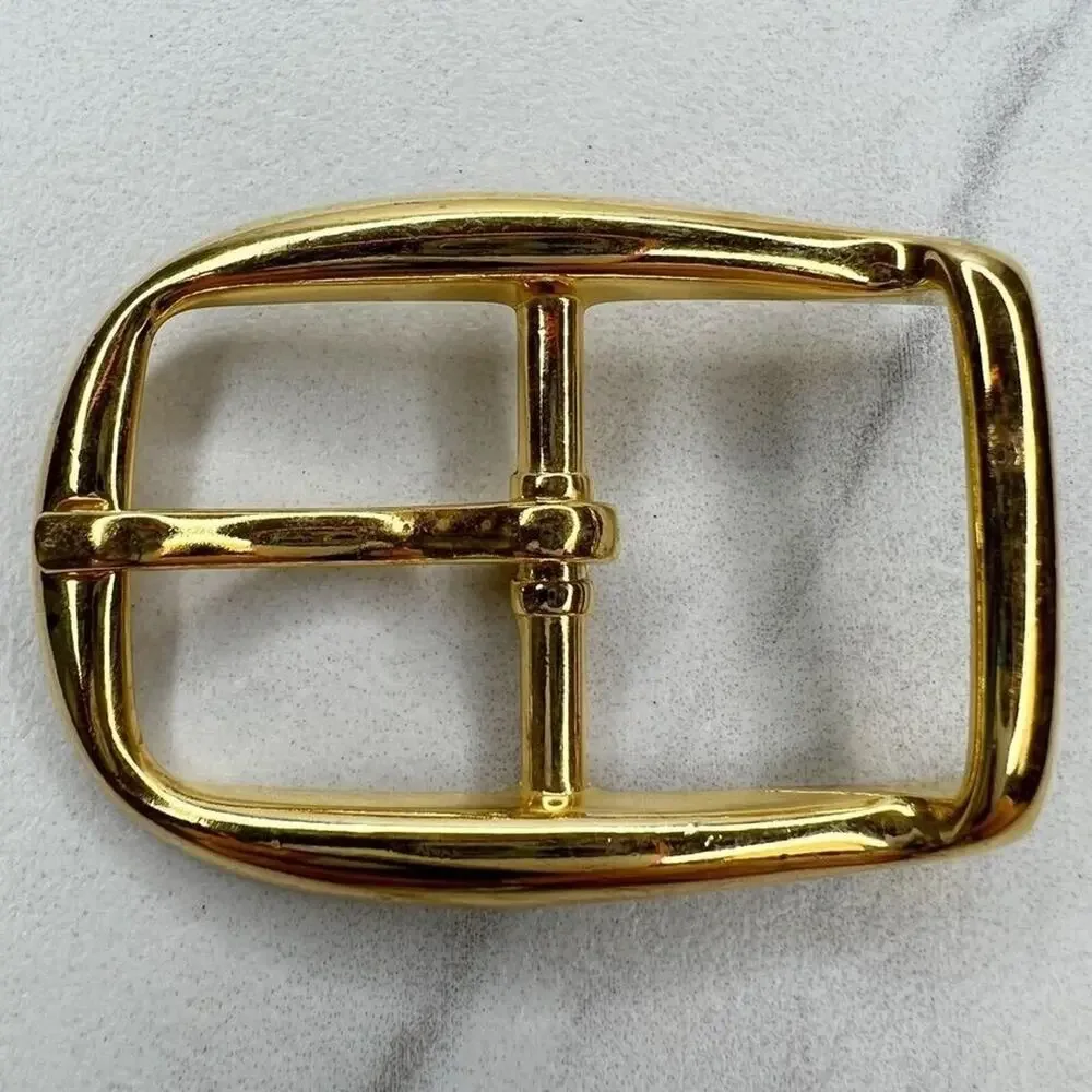 Vintage Gold Tone Simple Basic Belt Buckle for up to 1 Inch Belt